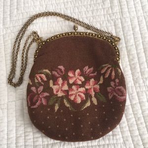 Antique French Petit Point Purse
